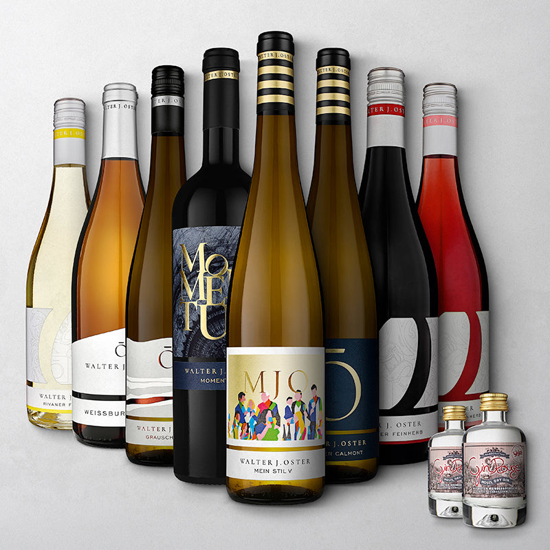 Wein-Erlebnis-Tasting - Dargestellung Winzer Michael Oster und Sommelier Justin Leone