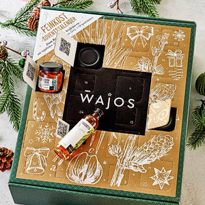 Wajos Gourmet- und Gewürz-Adventskalender 2026 Nahaufnahme eines geöffneten Türchens