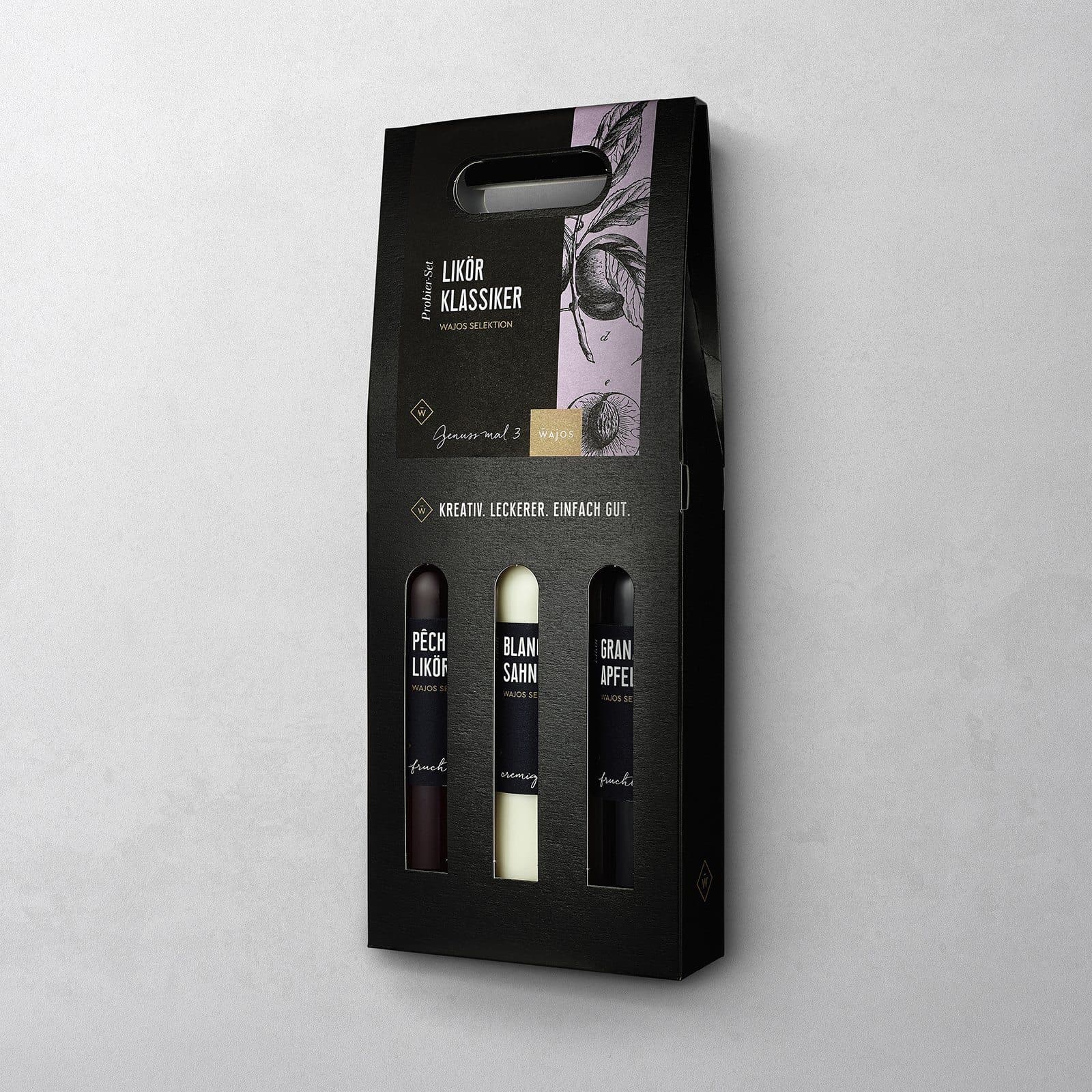 3er Set Likör in 100 ml Flaschen