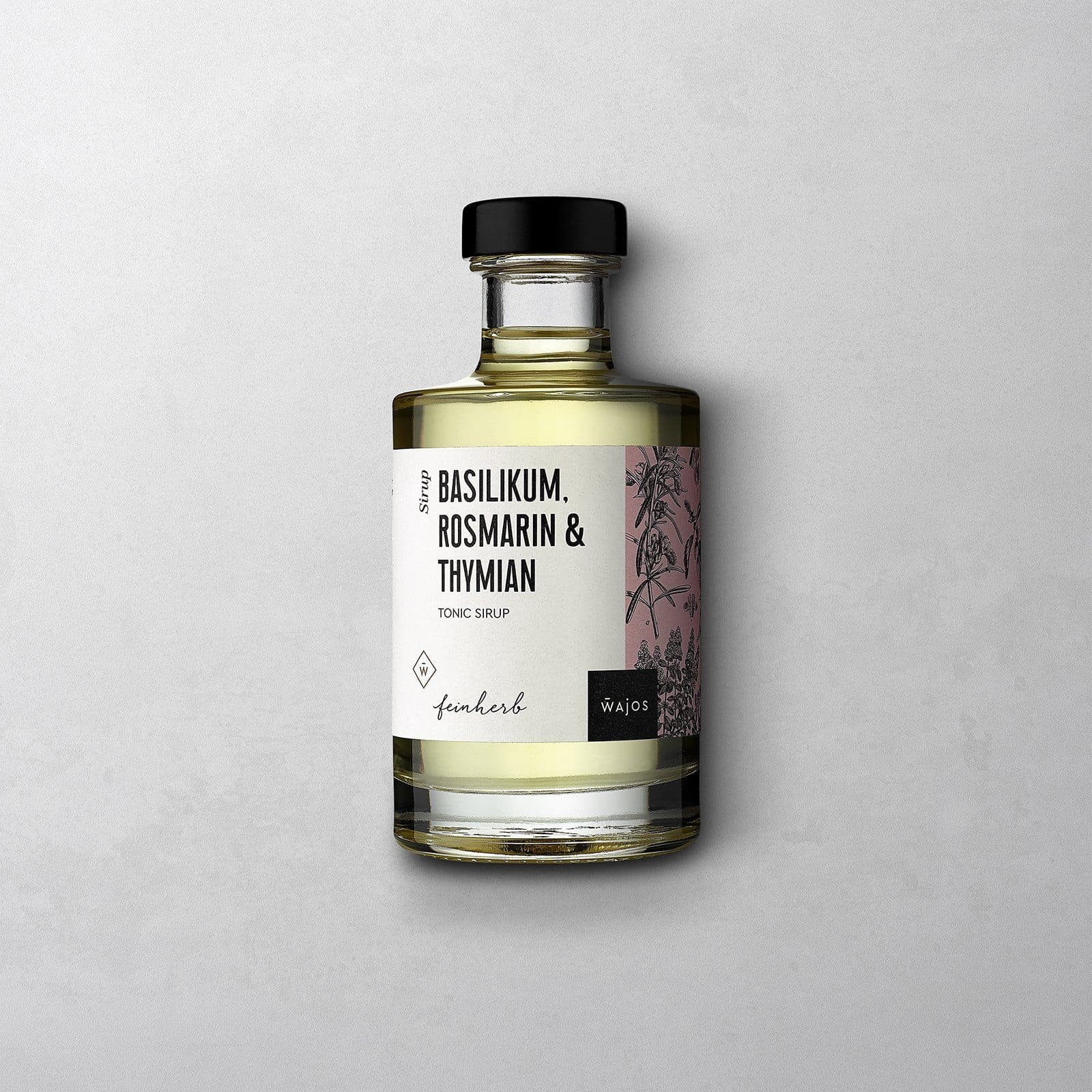 Basilikum, Rosmarin & Thymian Tonic Sirup in 200 ml Flasche