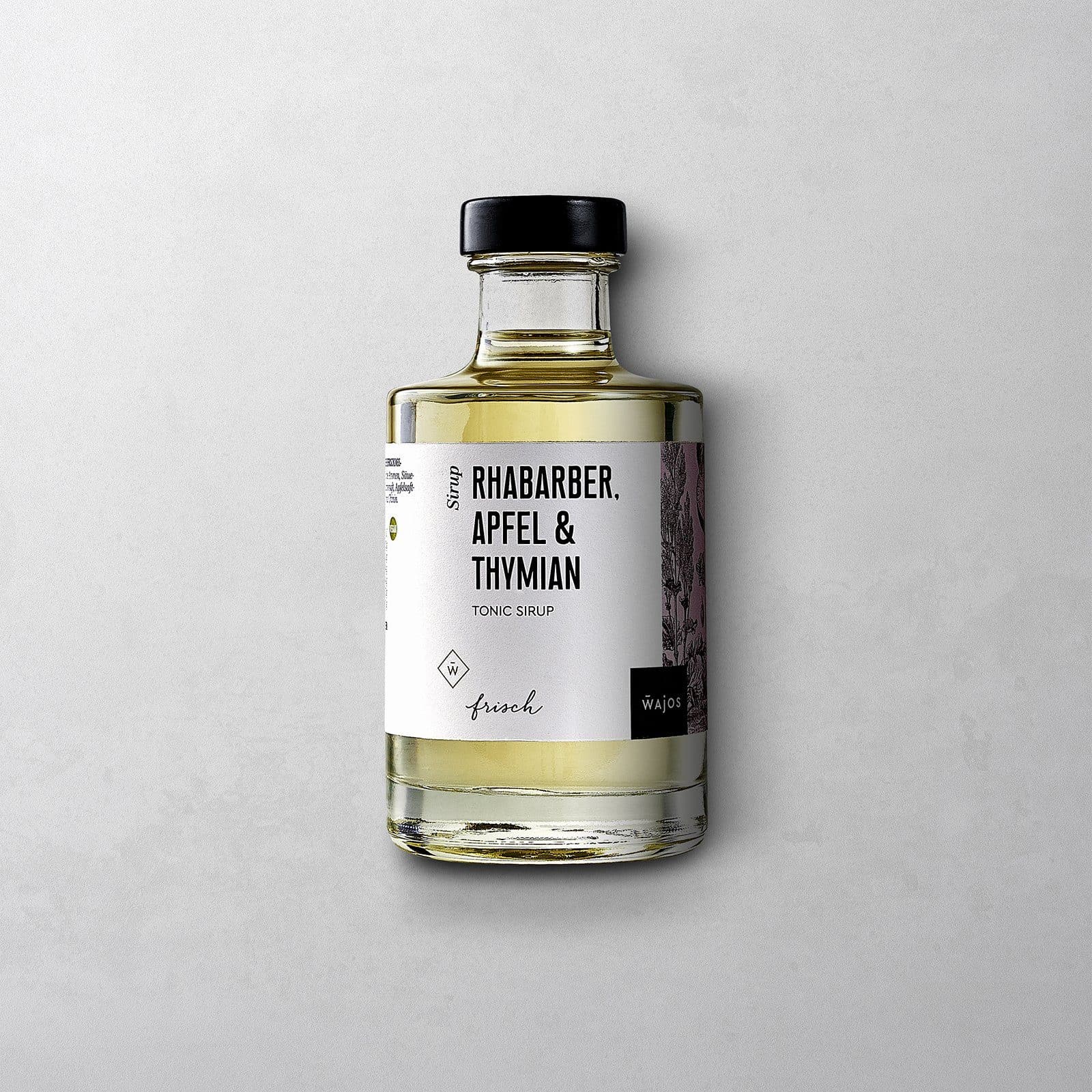 Rhabarber, Apfel & Thymian Tonic Sirup in 200 ml Flasche