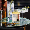 Kamille, Ingwer &amp; Zitronengras Tonic Sirup dargestellt mit zwei Cocktails