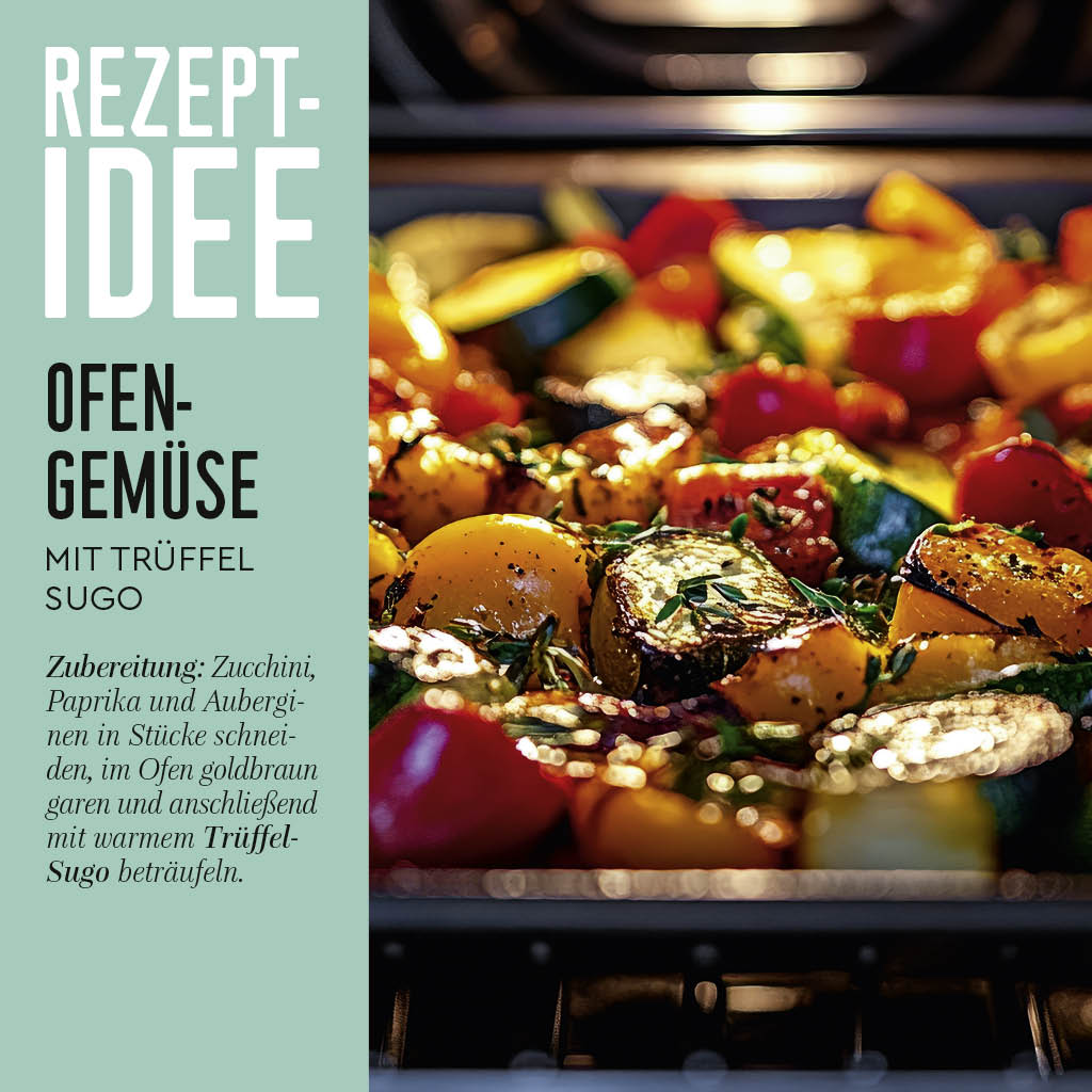 Trüffel Sugo Rezeptidee Ofengemüse mit Trüffel Sugo