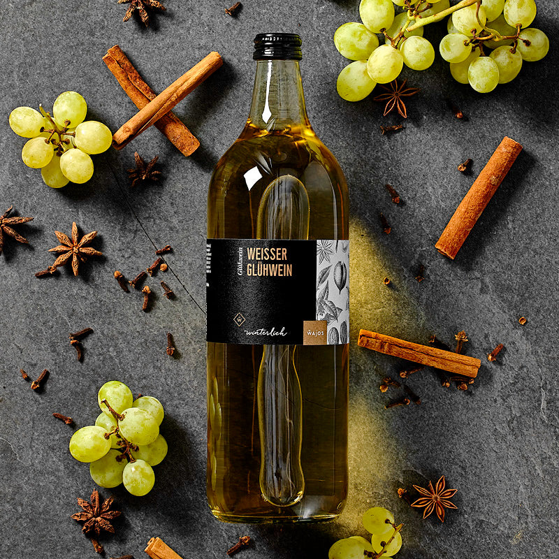Weisser Glühwein in 750 ml Flasche