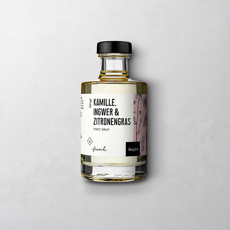 Kamille, Ingwer & Zitronengras Tonic Sirup in 200 ml Flasche