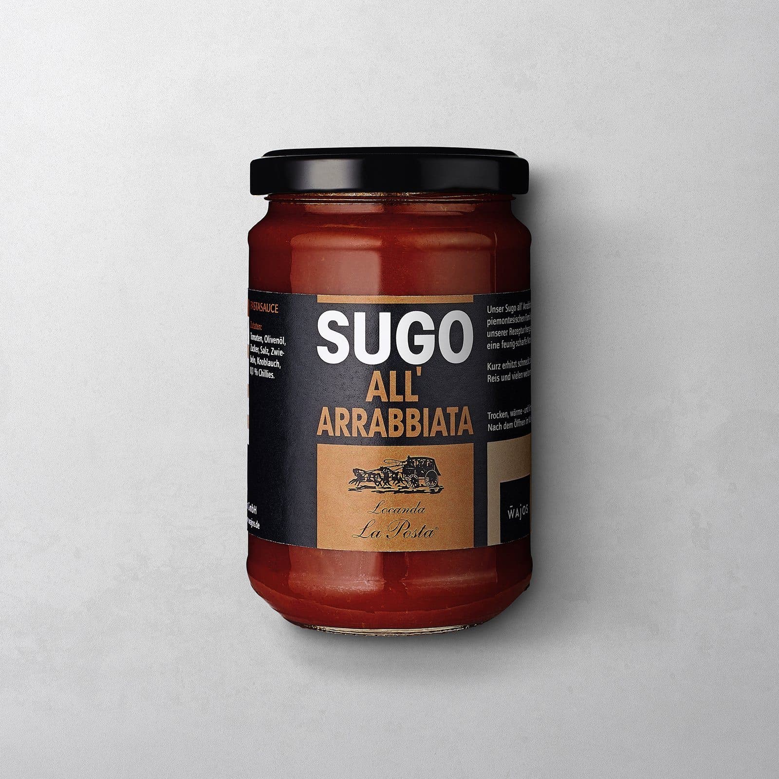 SUGO ALL ARRABBIATA' PASTASAUCE Wajos GmbH, Zur Höhe 1, 56812 Dohr 